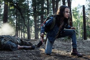 Laura, played by Dafne Keen